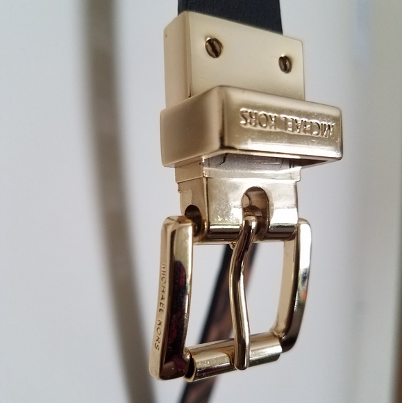 Micheal Kors 2-in-1 leather belt XS Black-Leopard - Picture 6 of 6